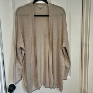 Garnet Hill Light Beige Cardigan